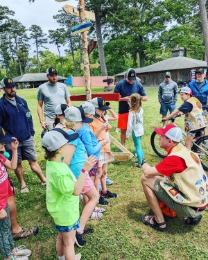 Y Guides dads talking to children